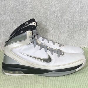 Nike Air Max Hyped INT TB White Silver Leather Sneaker Shoes - Mens 7.5 & W 9